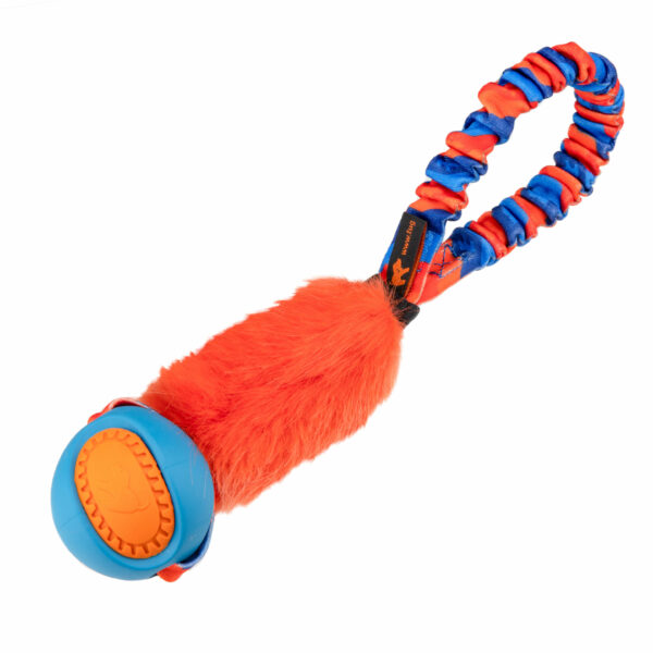 Tug-e-nuff Bungee kurz Kunstfell mit Ball
