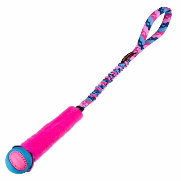 Tug-e-nuff Bungee Standard Kunstfell mit Ball